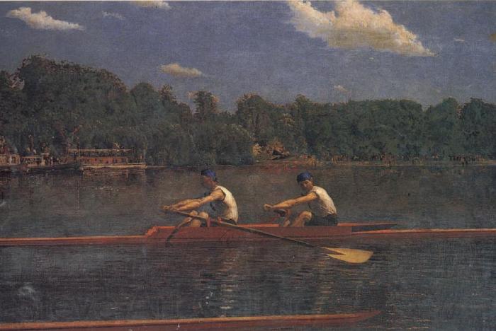 Thomas Eakins The Biglin Brothers Bacing Norge oil painting art
